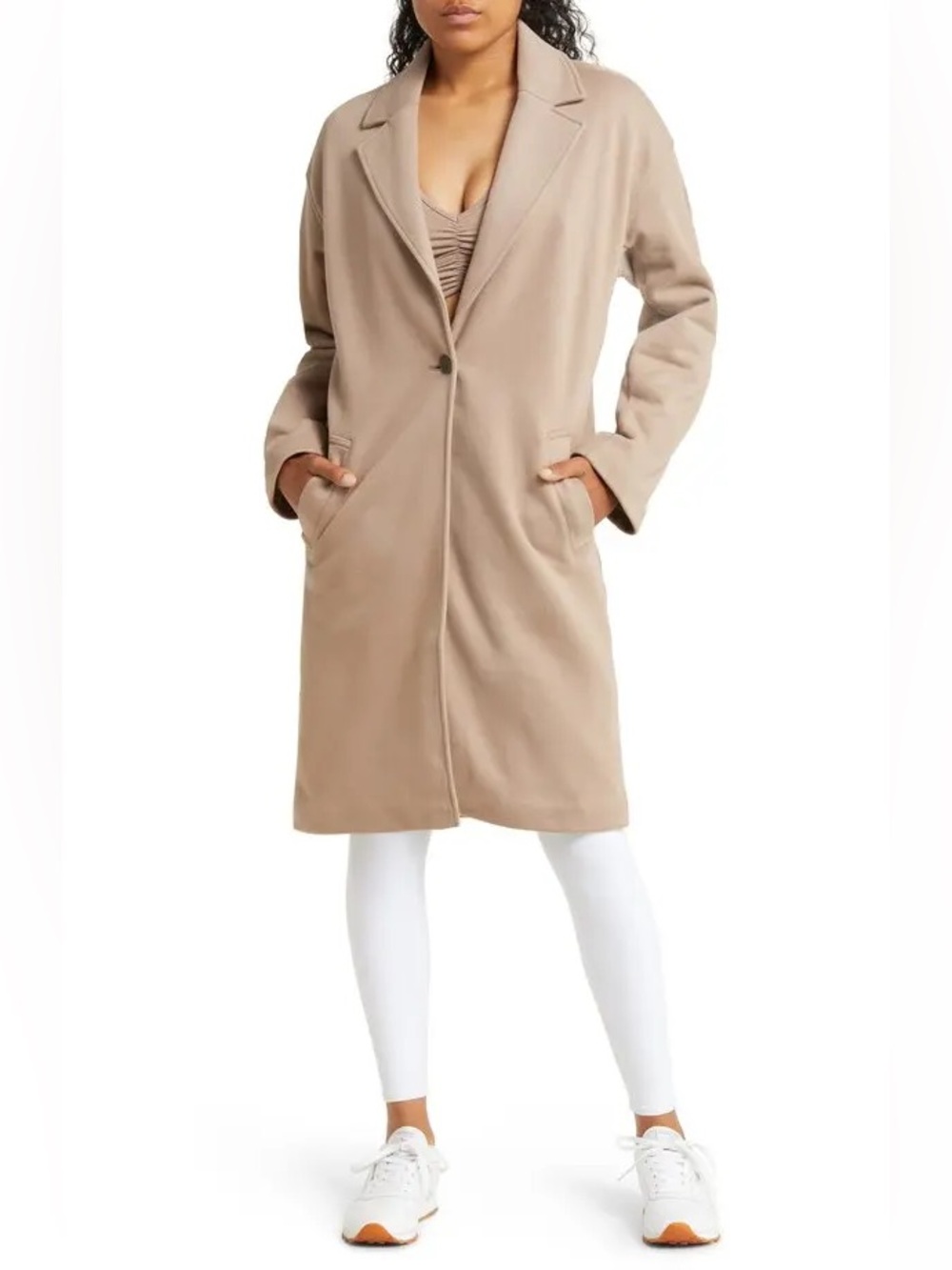 ALO Yoga VIP Trench Blazer in Taupe - XXS